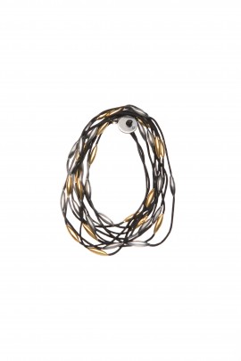 ÇOK DOLAMALI TASARIM SİYAH BİLEKLİK 2