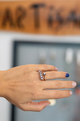 ELMAS MONTÜR 5 TAŞ YÜZÜK