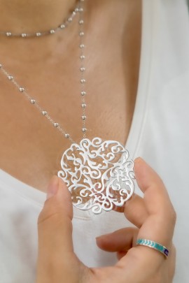 İTHAL ÇİÇEK KOLYE