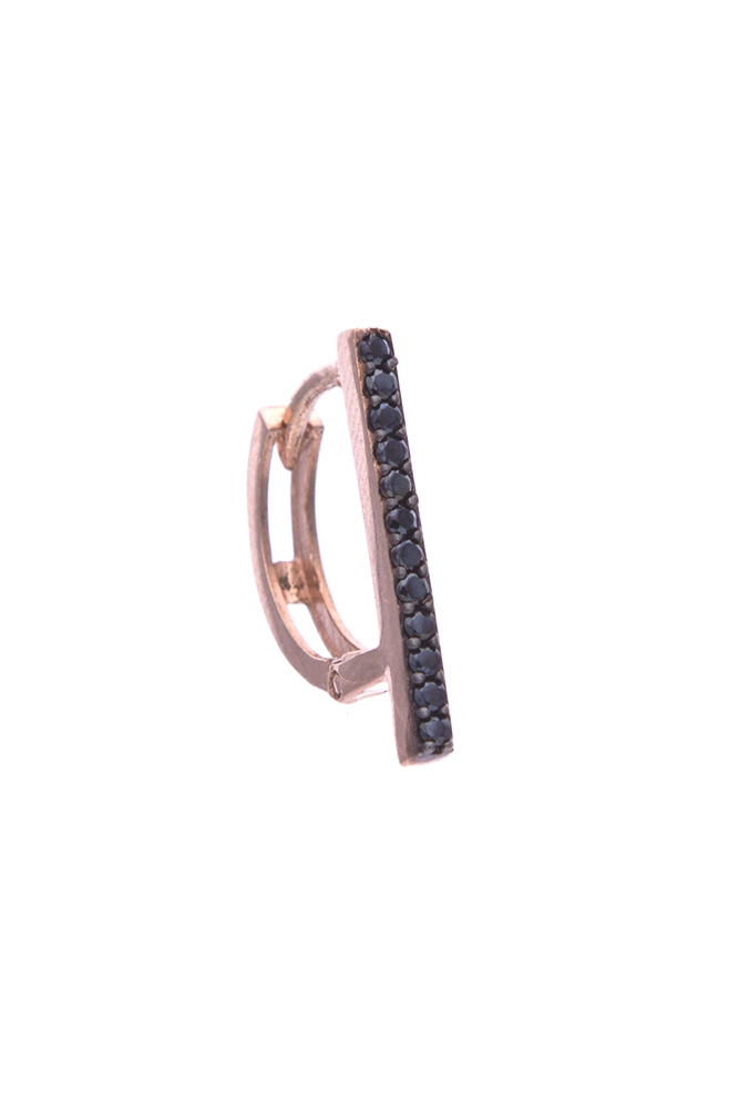 SİYAH ZİRKON TAŞLI ÇUBUK KÜPE