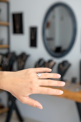 TAŞLI YILDIZ YÜZÜK