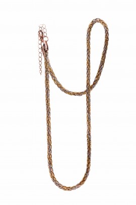 ÜÇ RENK ÖRGÜ İTALYAN İTHAL KALIN ZİNCİR