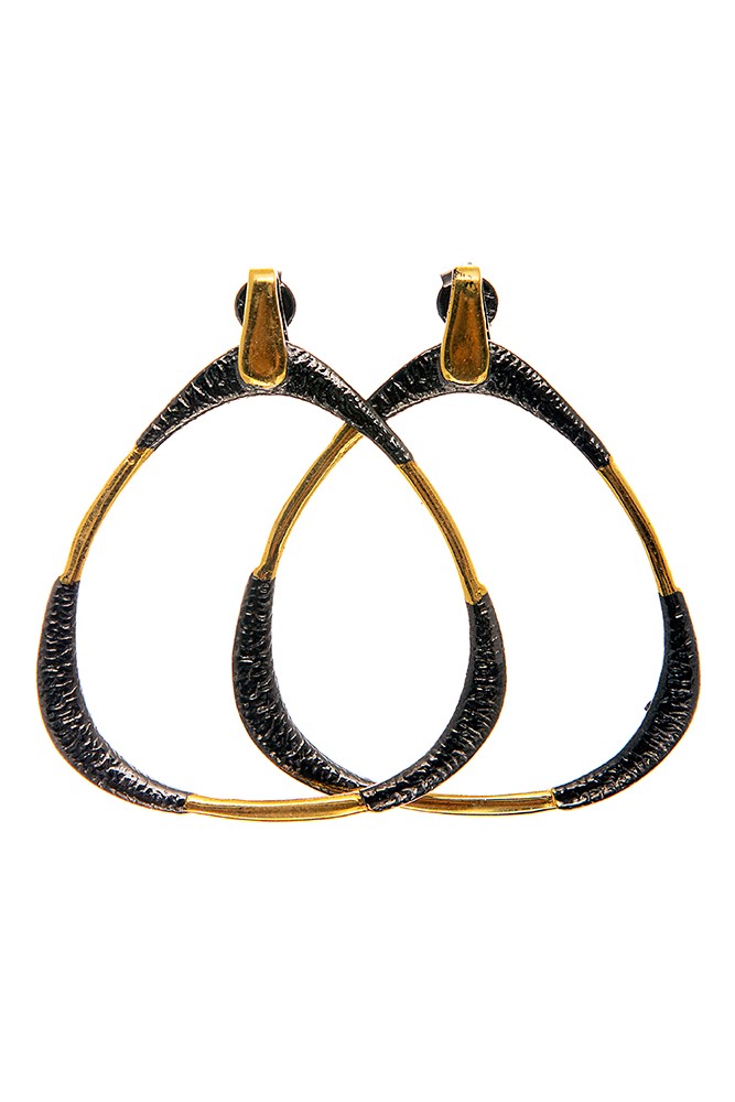 ÜÇGEN KÜPE SARI-SİYAH