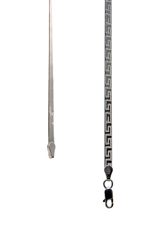 YASSI İTALYAN ÇİFT TARAFLI ZİNCİR - BEYAZ