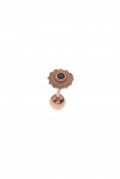 SİYAH TAŞLI ROSE TRAGUS PİERCİNG