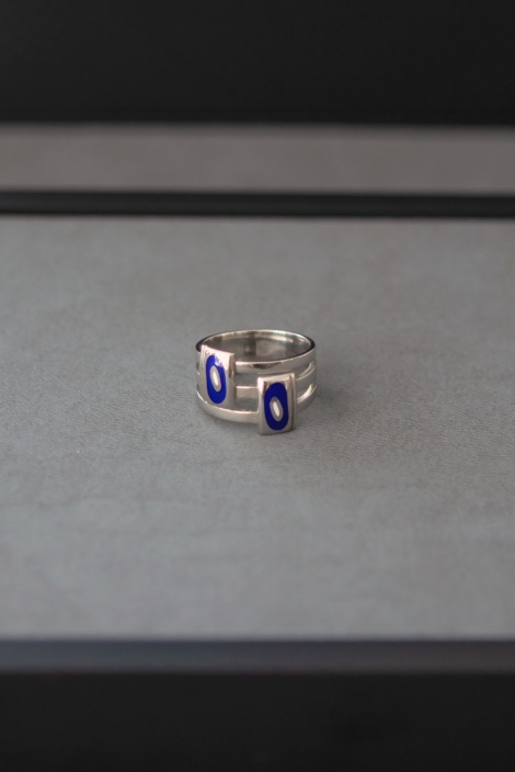 3 SIRA LACİVER MİNELİ YÜZÜK