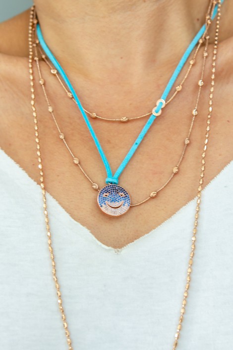 DEGRADE GEÇİŞLİ SMİLİNG KOLYE