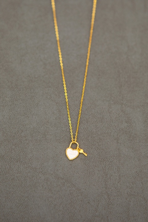 İTHAL KALP ANAHTAR KOLYE