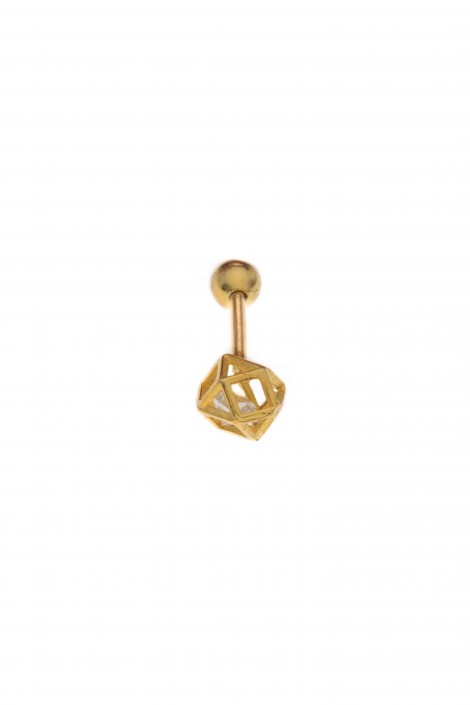 KAFES TEKTAŞ SARI TRAGUS PİERCİNG