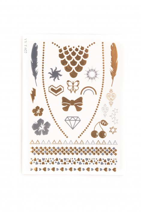 TATTOO SILVER VE GOLD 12