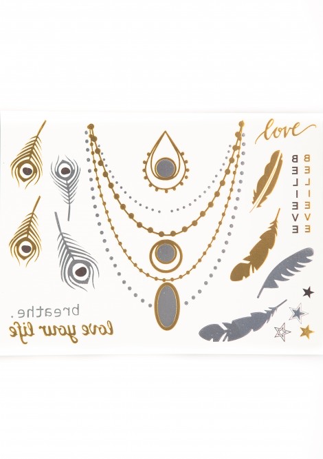 TATTOO SILVER VE GOLD 15