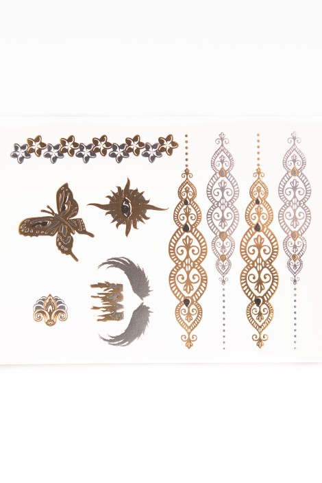 TATTOO SILVER VE GOLD 9